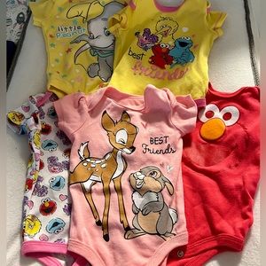 Character Baby Girl Onesies